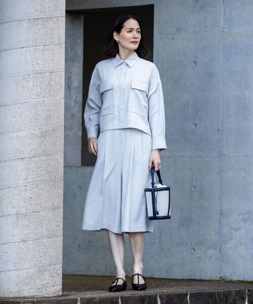 Reflect / リフレクト ショート・ハーフ・半端丈パンツ | リネンライクワイドミディパンツ | 詳細21