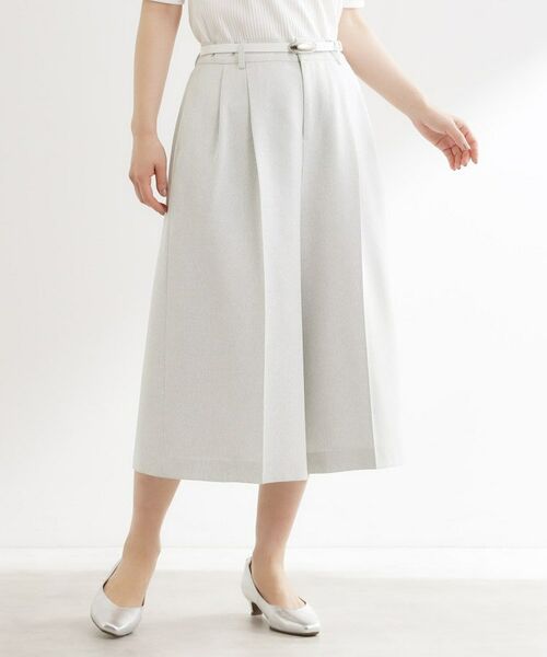 Reflect / リフレクト ショート・ハーフ・半端丈パンツ | リネンライクワイドミディパンツ | 詳細5