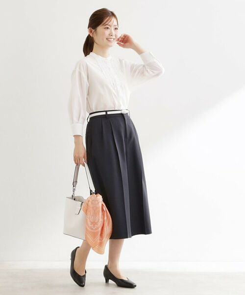 Reflect / リフレクト ショート・ハーフ・半端丈パンツ | リネンライクワイドミディパンツ | 詳細8