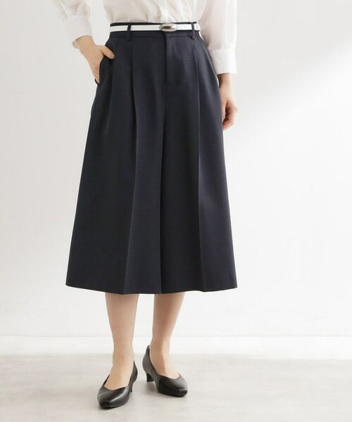 Reflect / リフレクト ショート・ハーフ・半端丈パンツ | リネンライクワイドミディパンツ | 詳細9