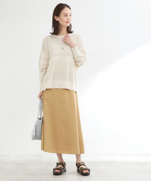 Reflect / リフレクト ロング・マキシ丈スカート | フリュイドフレアスカート | 詳細9