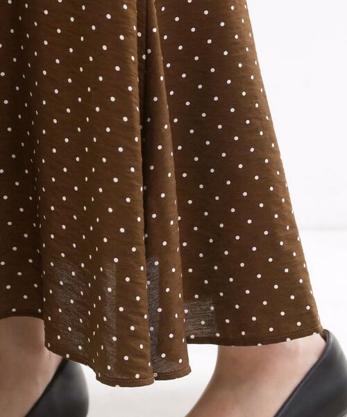 Reflect / リフレクト ロング・マキシ丈スカート | 【セットアップ可】ドット柄ワッシャースカート | 詳細17