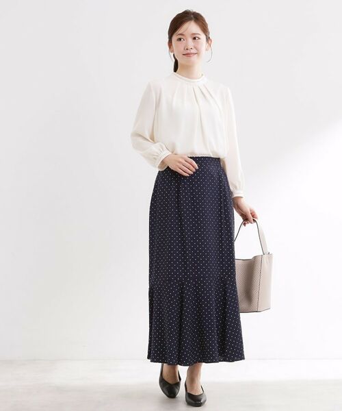Reflect / リフレクト ロング・マキシ丈スカート | 【セットアップ可】ドット柄ワッシャースカート | 詳細18