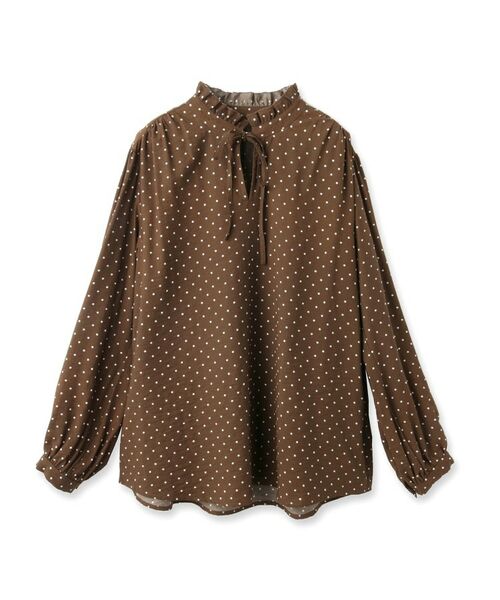 Reflect / リフレクト シャツ・ブラウス | 【セットアップ可】ドット柄ワッシャーブラウス | 詳細1