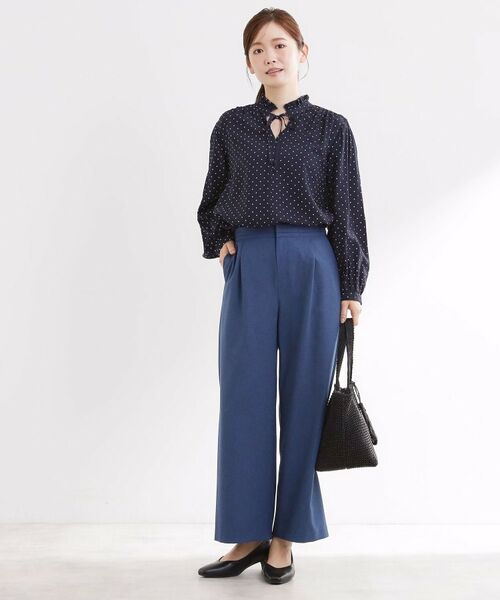 Reflect / リフレクト シャツ・ブラウス | 【セットアップ可】ドット柄ワッシャーブラウス | 詳細12