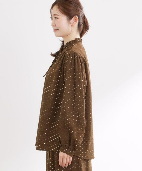 Reflect / リフレクト シャツ・ブラウス | 【セットアップ可】ドット柄ワッシャーブラウス | 詳細15