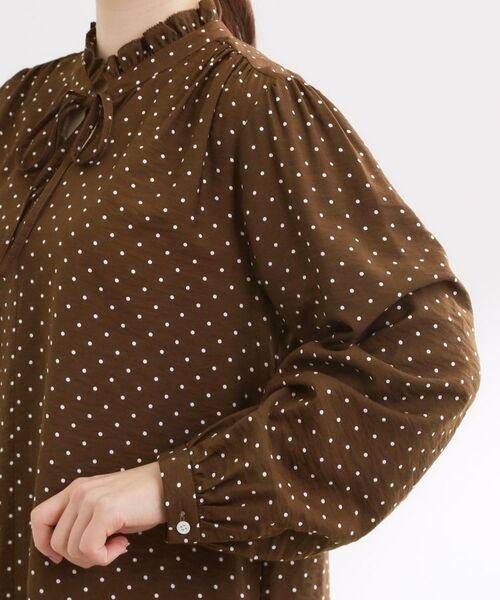Reflect / リフレクト シャツ・ブラウス | 【セットアップ可】ドット柄ワッシャーブラウス | 詳細18