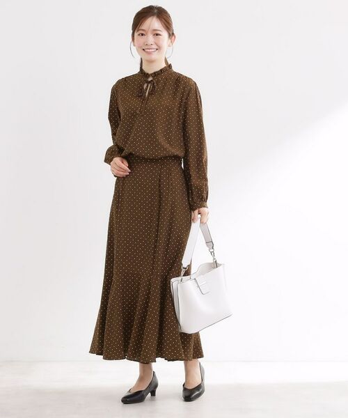 Reflect / リフレクト シャツ・ブラウス | 【セットアップ可】ドット柄ワッシャーブラウス | 詳細20