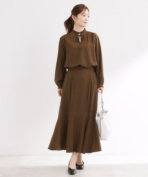 Reflect / リフレクト シャツ・ブラウス | 【セットアップ可】ドット柄ワッシャーブラウス | 詳細8