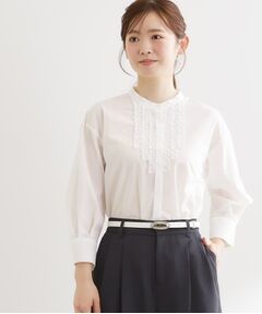 Reflect / リフレクト シャツ・ブラウス | 八分袖フロントフリルブラウス