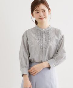 Reflect / リフレクト シャツ・ブラウス | 八分袖フロントフリルブラウス