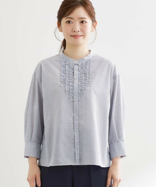 Reflect / リフレクト シャツ・ブラウス | 八分袖フロントフリルブラウス | 詳細18