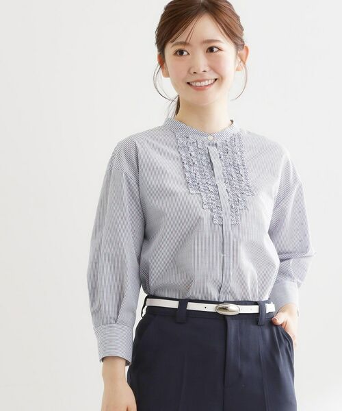 Reflect / リフレクト シャツ・ブラウス | 【接触冷感】八分袖フロントフリルブラウス | 詳細25