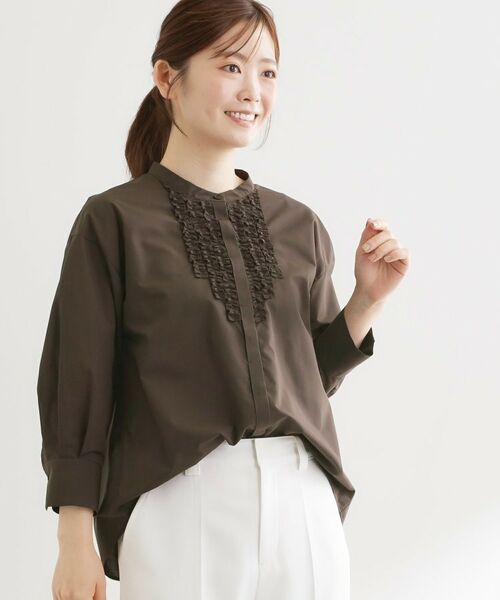 Reflect / リフレクト シャツ・ブラウス | 八分袖フロントフリルブラウス | 詳細5