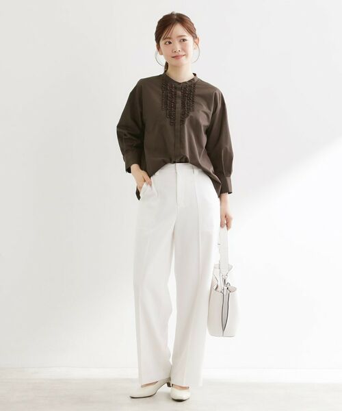 Reflect / リフレクト シャツ・ブラウス | 八分袖フロントフリルブラウス | 詳細6