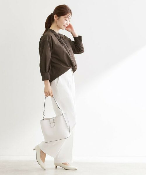 Reflect / リフレクト シャツ・ブラウス | 八分袖フロントフリルブラウス | 詳細7