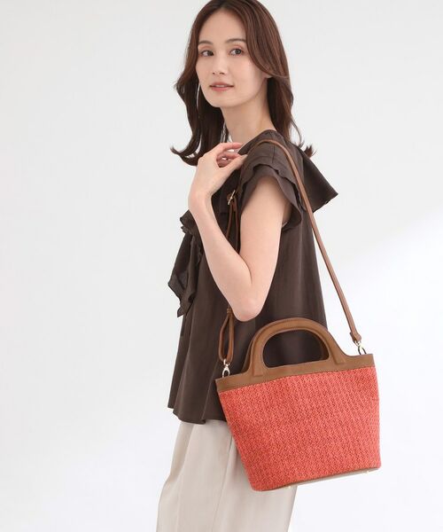 Reflect / リフレクト ショルダーバッグ | 【ショルダー付き】雑材風バッグ | 詳細3