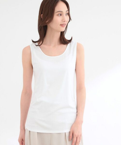 Reflect / リフレクト キャミソール・チューブトップ | ラウンドネックカットソータンクトップ（アイボリー(004)）