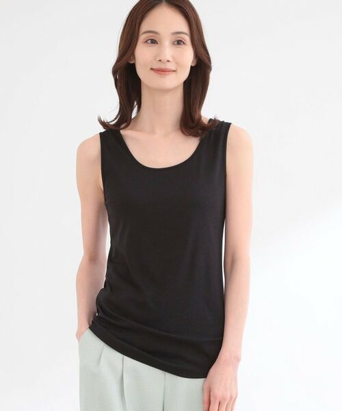 Reflect / リフレクト キャミソール・チューブトップ | ラウンドネックカットソータンクトップ（ブラック(019)）
