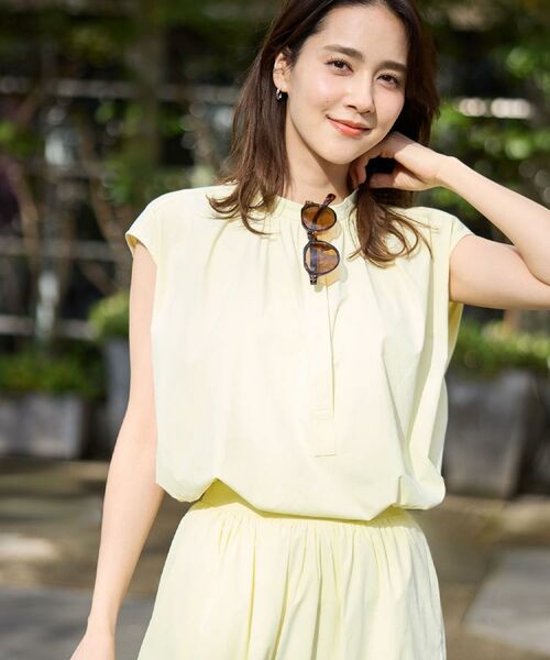 Reflect / リフレクト シャツ・ブラウス | 【UVカット／接触冷感】ラッシュガードブラウス（ライトイエロー(030)）