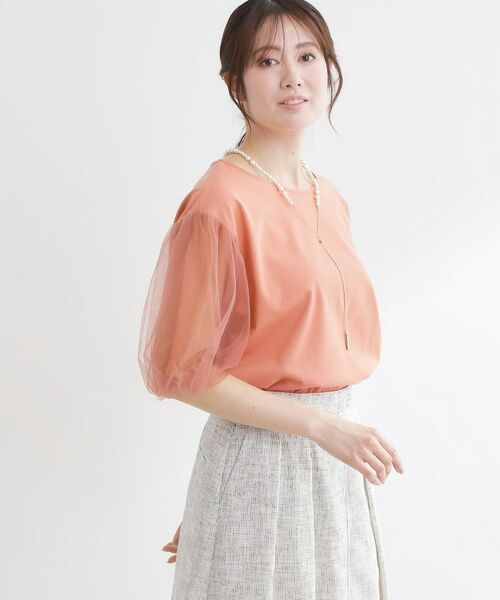 Reflect / リフレクト カットソー | チュールスリーブデザインプルオーバー | 詳細16