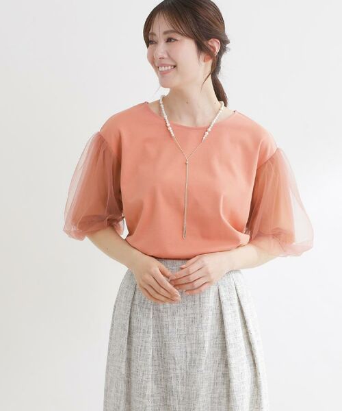 Reflect / リフレクト カットソー | チュールスリーブデザインプルオーバー | 詳細17