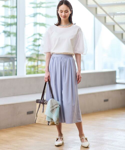 Reflect / リフレクト カットソー | チュールスリーブデザインプルオーバー | 詳細2