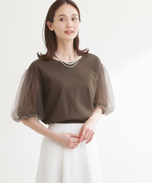 Reflect / リフレクト カットソー | チュールスリーブデザインプルオーバー | 詳細28