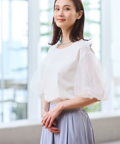 Reflect / リフレクト カットソー | チュールスリーブデザインプルオーバー | 詳細29