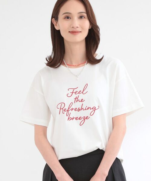 Reflect / リフレクト Tシャツ | 【接触冷感】ラインアート刺繍Tシャツ | 詳細1