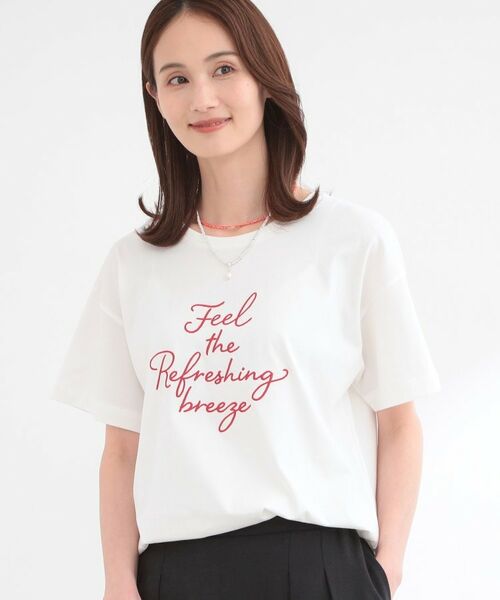 Reflect / リフレクト Tシャツ | 【接触冷感】ラインアート刺繍Tシャツ | 詳細2
