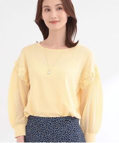 Reflect / リフレクト ニット・セーター | 【前後2WAY】レーススリーブデザインニットトップス