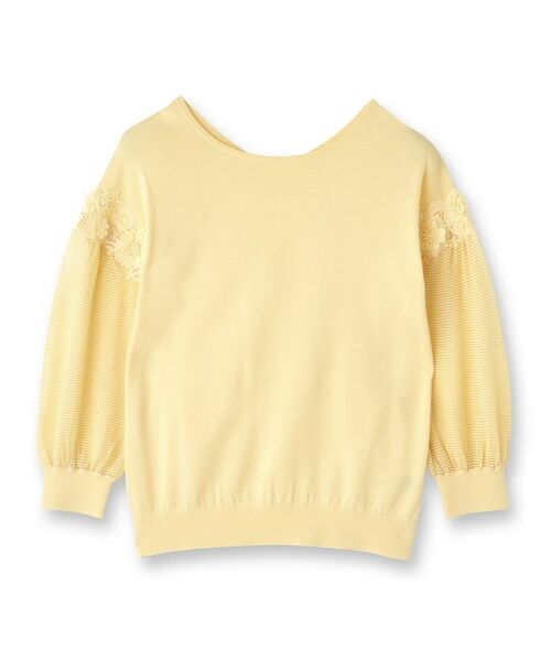 Reflect / リフレクト ニット・セーター | 【前後2WAY】レーススリーブデザインニットトップス | 詳細13