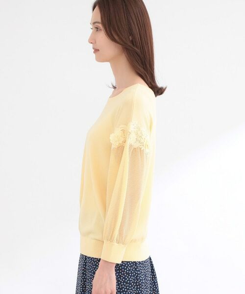 Reflect / リフレクト ニット・セーター | 【前後2WAY】レーススリーブデザインニットトップス | 詳細15
