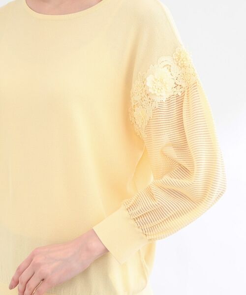 Reflect / リフレクト ニット・セーター | 【前後2WAY】レーススリーブデザインニットトップス | 詳細18
