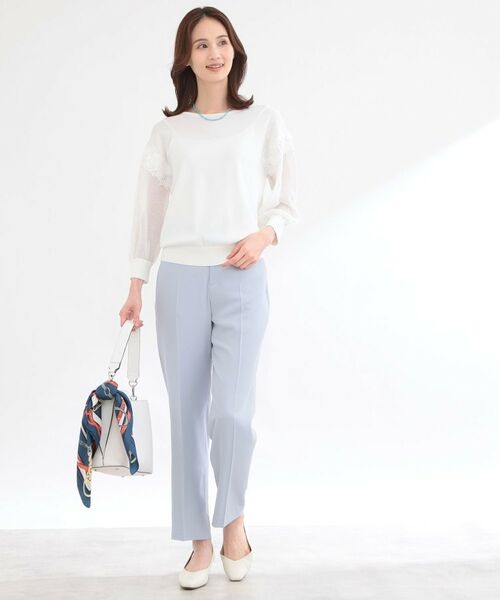 Reflect / リフレクト ニット・セーター | 【前後2WAY】レーススリーブデザインニットトップス | 詳細3