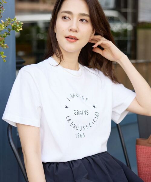 Reflect / リフレクト Tシャツ | 【REGENCY WORKS／Reflect別注カラーあり】サークルモチーフTシャツ（オフホワイト(003)）