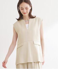 Reflect / リフレクト ベスト | 【セットアップ可】リネンライクプルオーバージレ