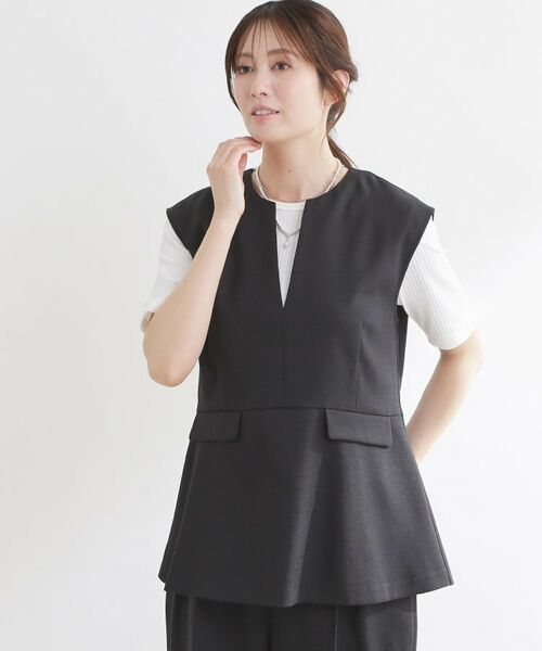Reflect / リフレクト ベスト | 【セットアップ可】リネンライクプルオーバージレ | 詳細1