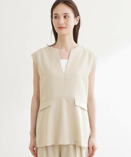 Reflect / リフレクト ベスト | 【セットアップ可】リネンライクプルオーバージレ | 詳細11