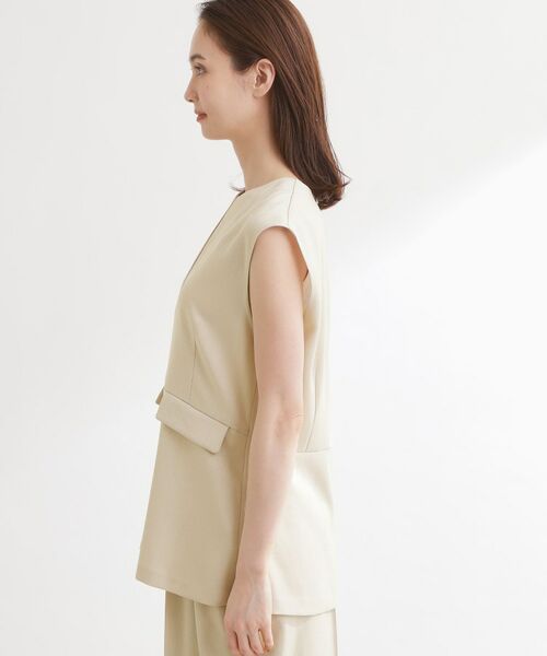 Reflect / リフレクト ベスト | 【セットアップ可】リネンライクプルオーバージレ | 詳細12