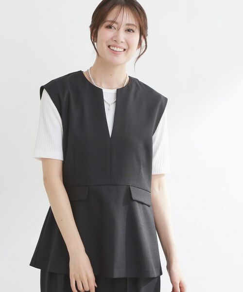 Reflect / リフレクト ベスト | 【セットアップ可】リネンライクプルオーバージレ | 詳細2