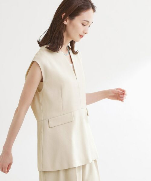 Reflect / リフレクト ベスト | 【セットアップ可】リネンライクプルオーバージレ | 詳細5