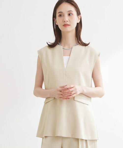 Reflect / リフレクト ベスト | 【セットアップ可】リネンライクプルオーバージレ | 詳細6