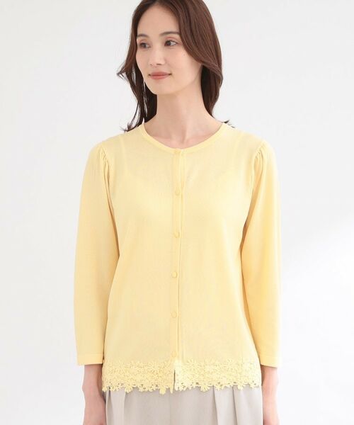 Reflect / リフレクト カーディガン・ボレロ | レーススリーブデザインニットカーディガン | 詳細14