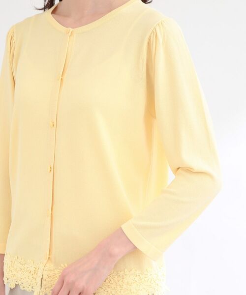 Reflect / リフレクト カーディガン・ボレロ | レーススリーブデザインニットカーディガン | 詳細18