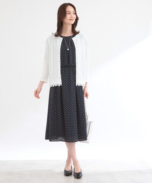 Reflect / リフレクト カーディガン・ボレロ | レーススリーブデザインニットカーディガン | 詳細3