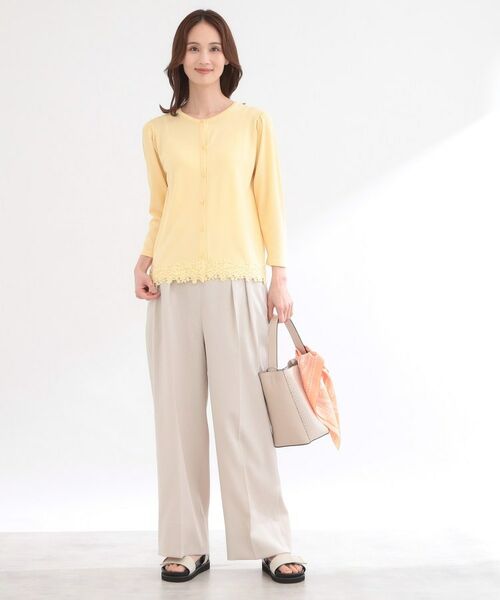 Reflect / リフレクト カーディガン・ボレロ | レーススリーブデザインニットカーディガン | 詳細7