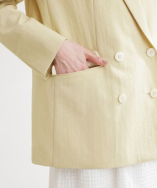 Reflect / リフレクト テーラードジャケット | コットンリネンテーラードジャケット | 詳細15
