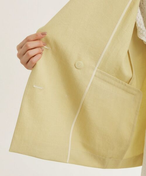 Reflect / リフレクト テーラードジャケット | コットンリネンテーラードジャケット | 詳細16